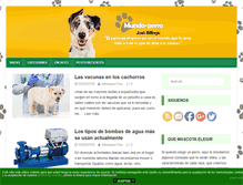 Tablet Screenshot of mundo-perro.com.ar